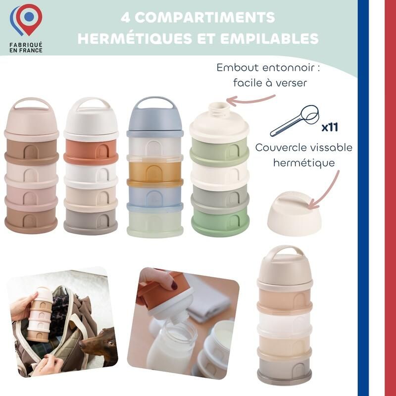 Boite doseuse 4 compartiments Barbe à Papa - beaba