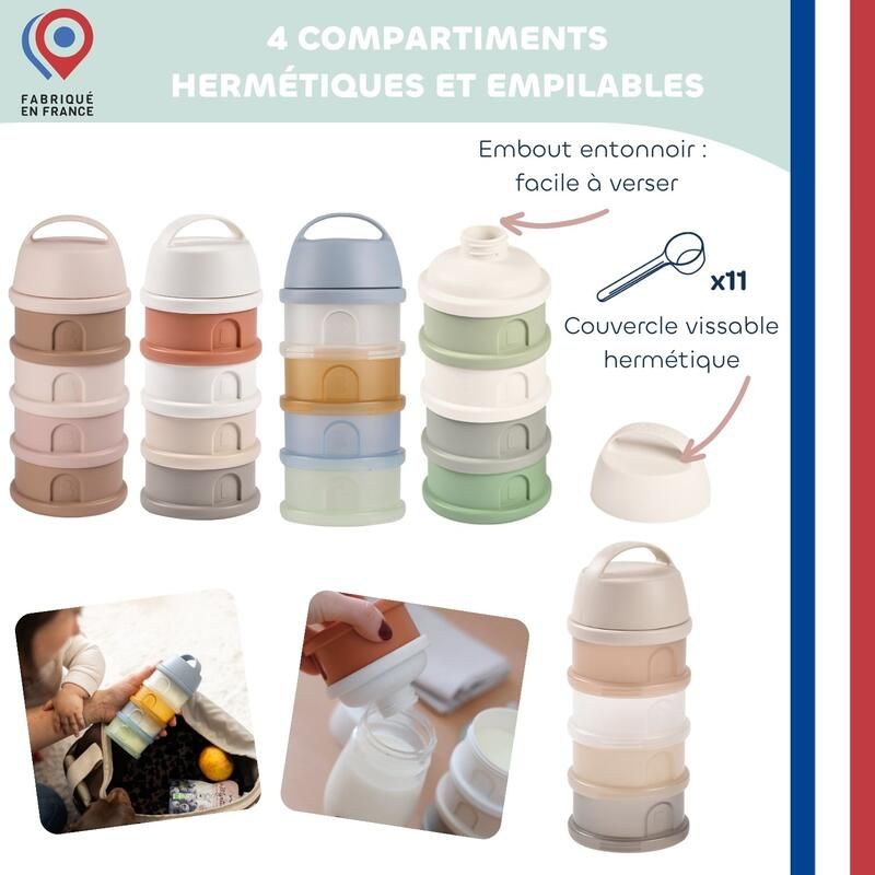 Boite doseuse 4 compartiments Galet - beaba