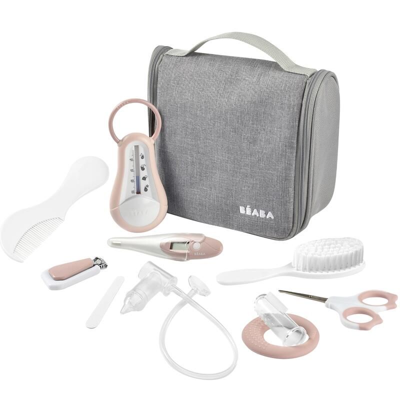 Trousse de toilette nomade 10 Accessoires - Old Pink - beaba