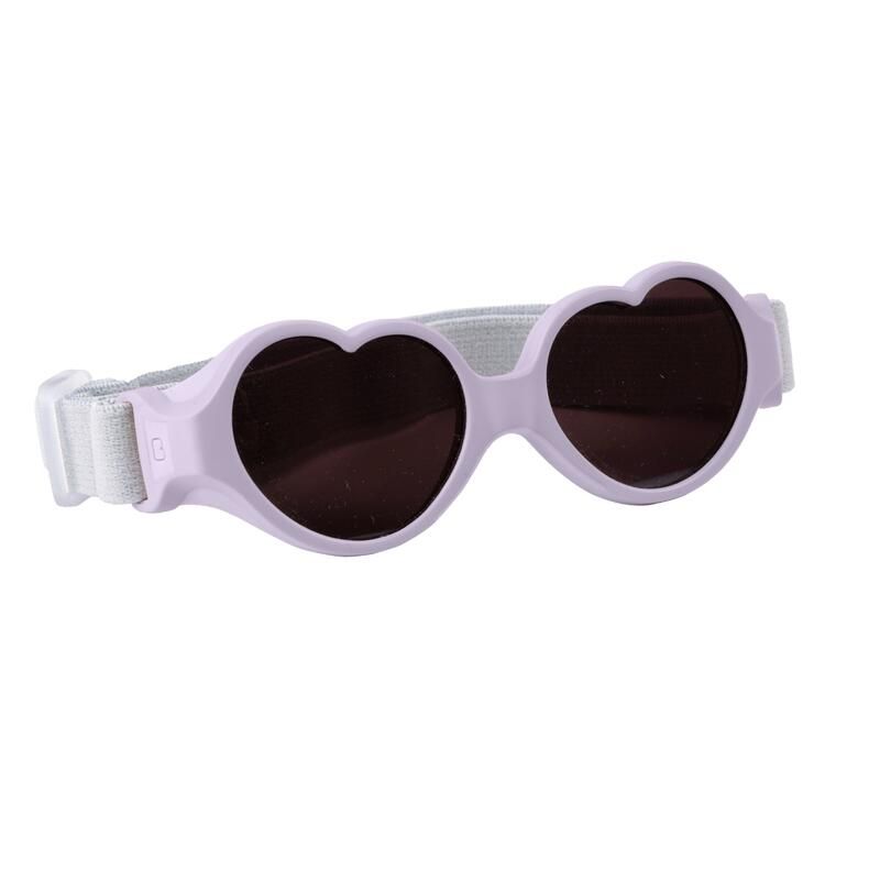 Lunettes de soleil bandeau Baby Cœur 0-9m Lilas - beaba