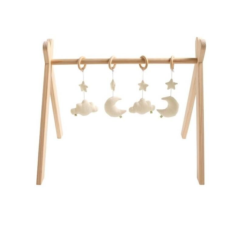 Arche d'éveil en bois Les Unis Vanilla - sauthon baby deco