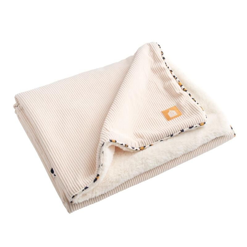 Couverture Velours Léopard - sauthon baby deco