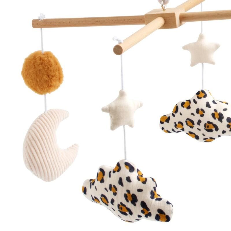Mobile Musical Bois Léopard - sauthon baby deco