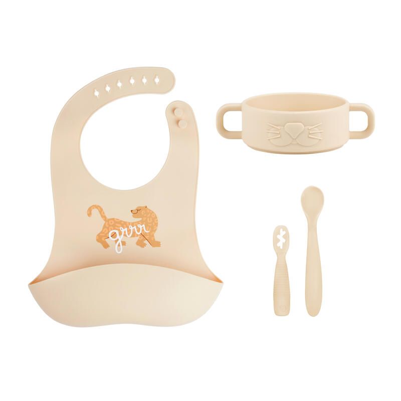 Coffret Premiers Repas Mini Roar Beige - babymoov