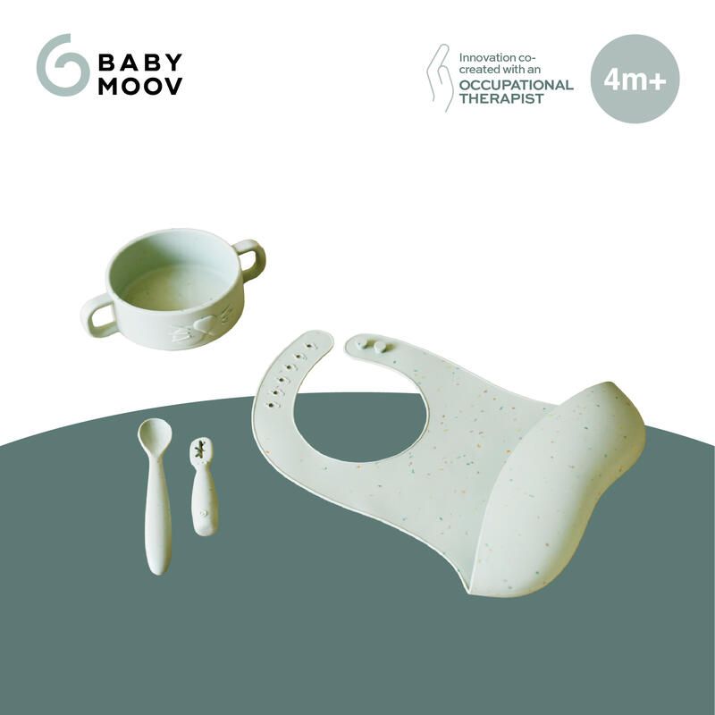 Coffret Premiers Repas Mini Arty Vert - babymoov