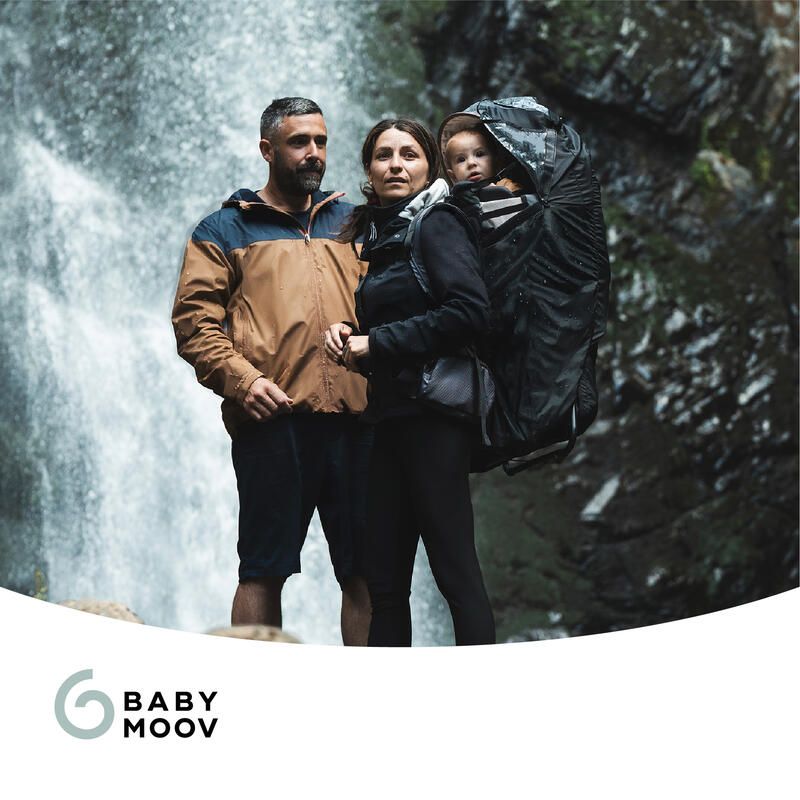 Housse de pluie Porte Bébé Moov & Hike Black - babymoov