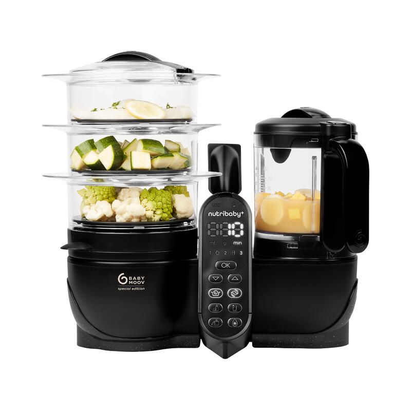 Robot multifonction Nutribaby + XL Mineral Black - babymoov