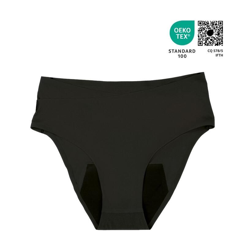 Culotte Post-partum Flowly L XL 2XL Black - doomoo