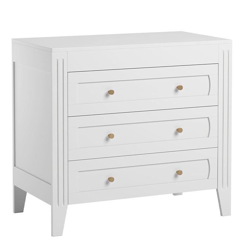 Commode 3 tiroirs Milenne Blanc - vox