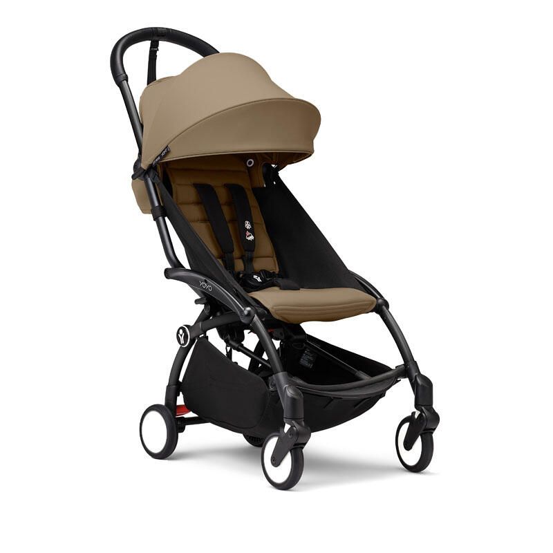 Poussette YOYO 3 Pack 6+ Toffee Cadre Noir  - stokke