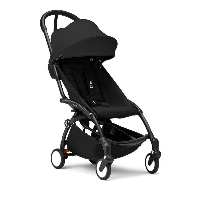 Poussette YOYO 3 Pack 6+ Noir Cadre Noir - stokke