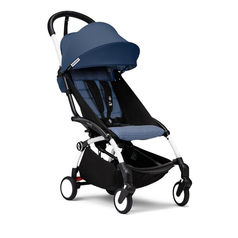 Poussette YOYO 3 Pack 6+ Air France Cadre Blanc  - stokke