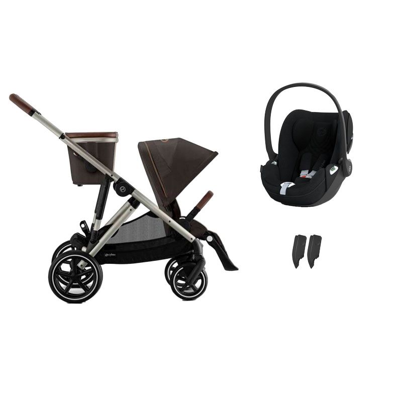Poussette Duo Gazelle S + Cloud T I-size Chocolate Brown - cybex