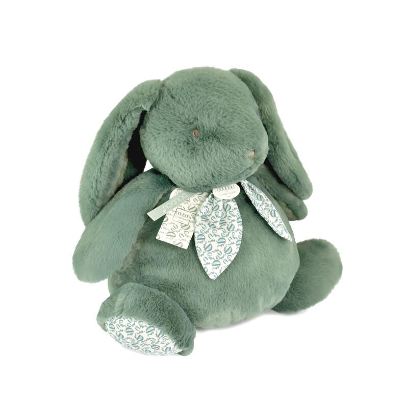 Lapin Doudou Pantin 42cm Vert - doudou et compagnie