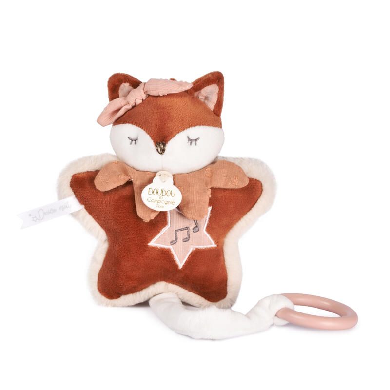 Boite à musique Mina 16cm Marron - doudou et compagnie