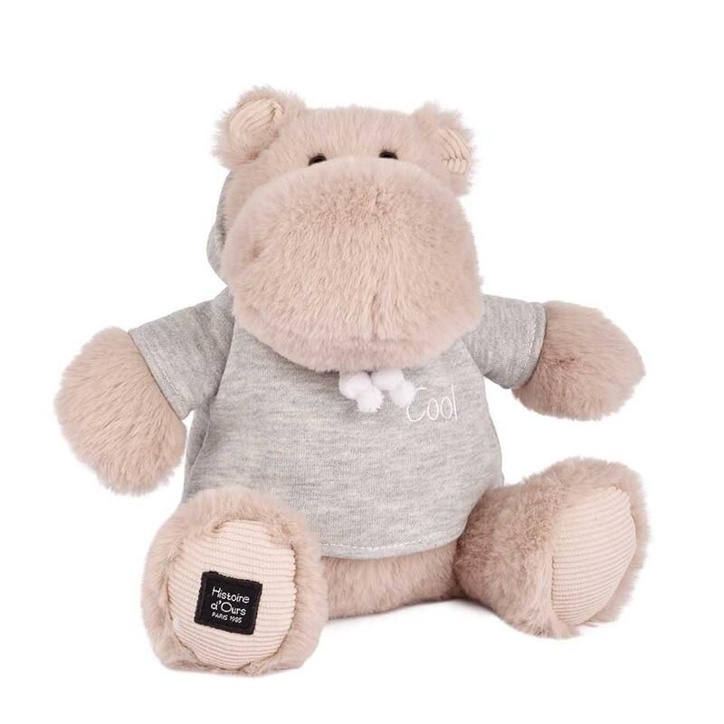 Peluche Hippopotame CHILLY MAX 20 Cm Beige - histoire d'ours