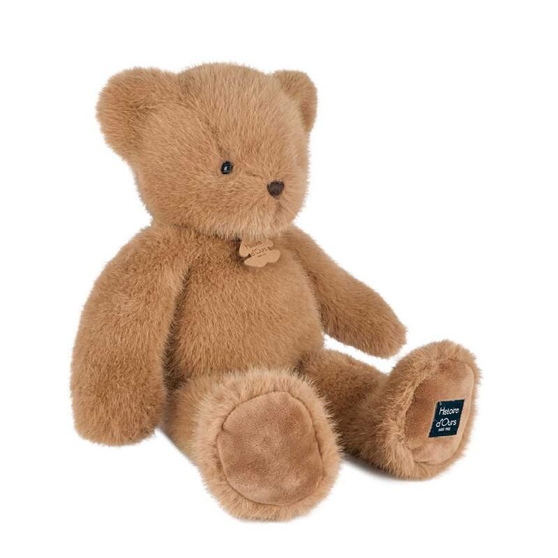 Ours en peluche Clémentin 38 cm Praline Cacahuète - histoire d'ours