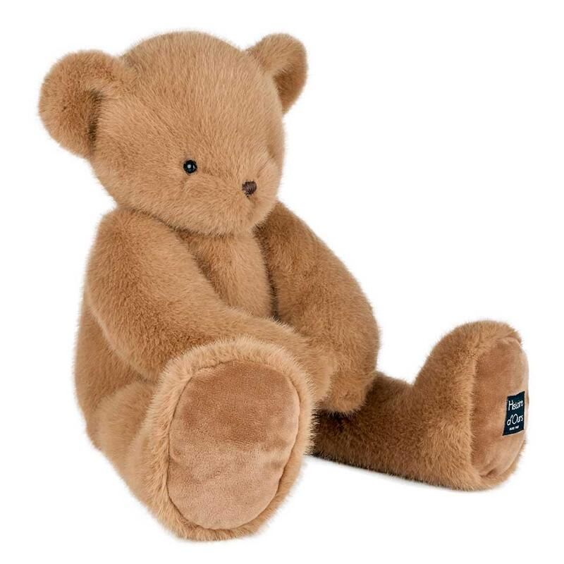 Ours en peluche Clémentin 60 cm Praline Cacahuète - histoire d'ours
