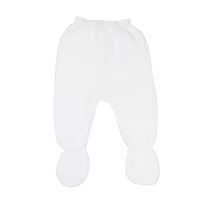 Pantalon Maille 0-1m Blanc - trois kilos sept