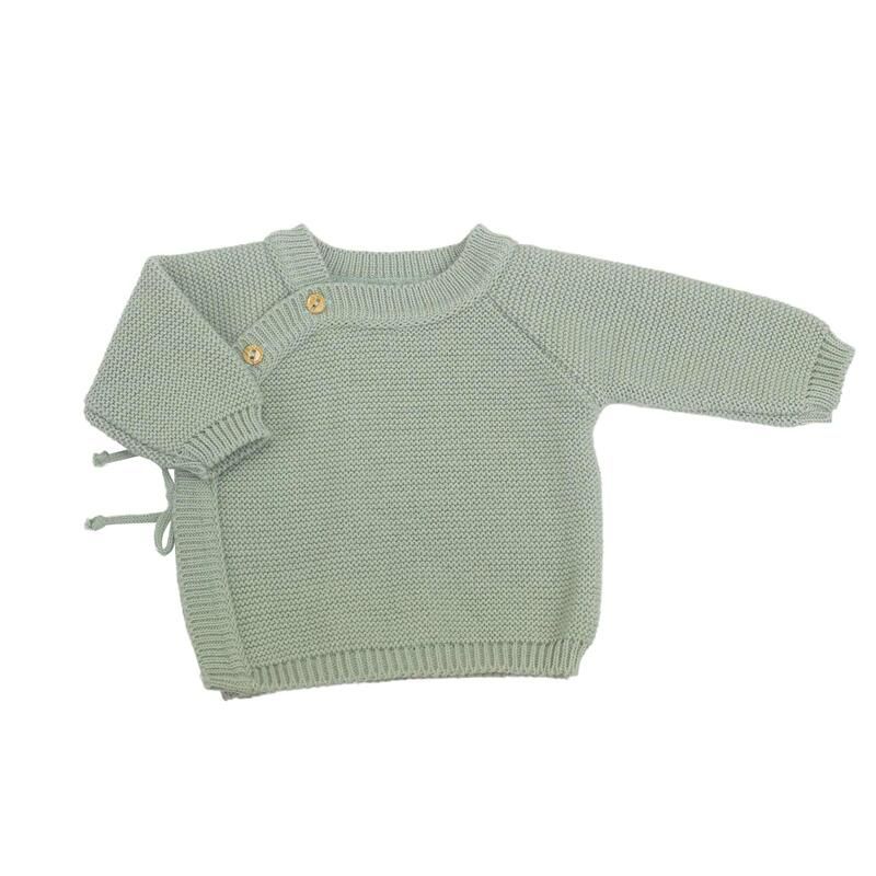 Brassière Maille 0-1m Vert Olive - trois kilos sept