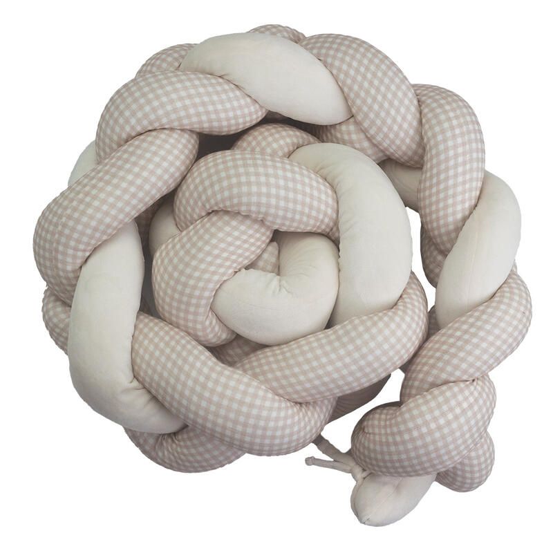 Tresse décorative 200cm Vichy - Ecru - trois kilos sept