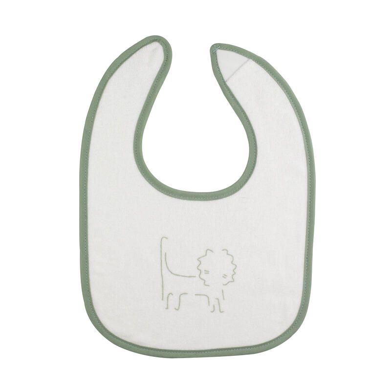 Bavoirs 1er âge X6 - Vert Olive Ecru - trois kilos sept