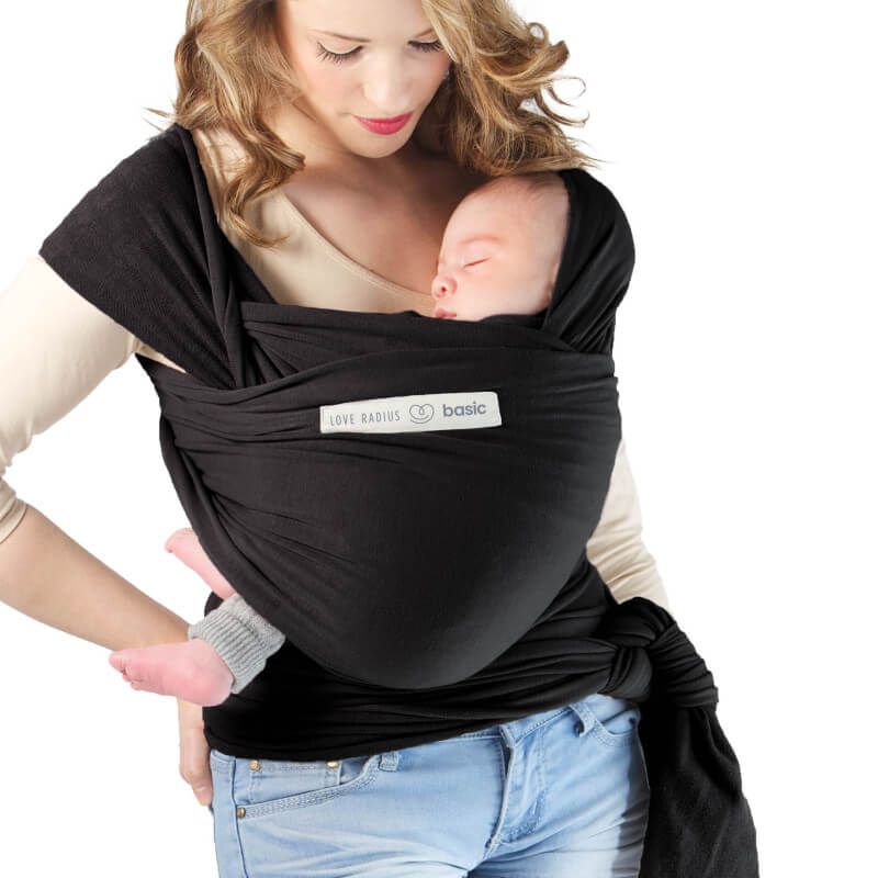 Echarpe de portage Basic Bio 0-9m Presque Noir - love radius