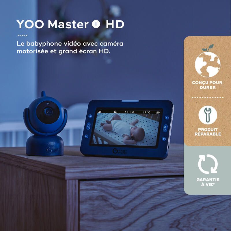 Babyphone vidéo Yoo Master + HD - babymoov