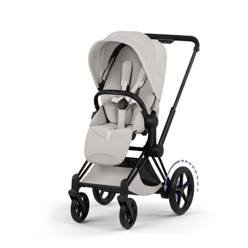 Poussette e-Priam 3 Style Matt Black City Grey - cybex