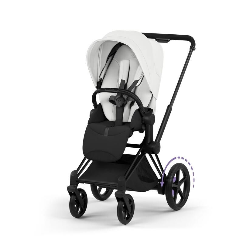 Poussette e-Priam 3 Style Matt Black Off White - cybex