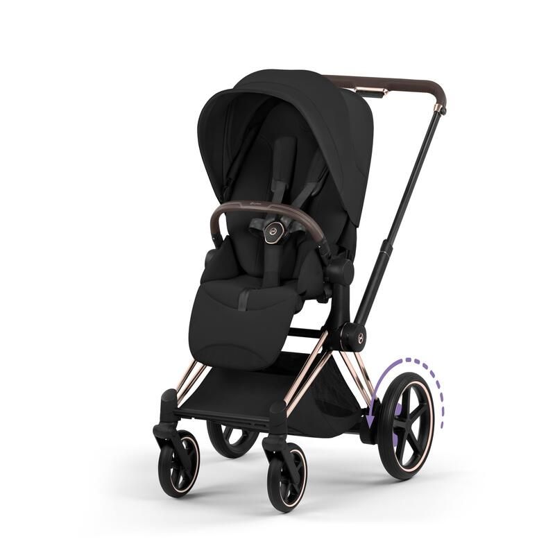 Poussette e-Priam 3 Style Rosegold Sepia Black - cybex