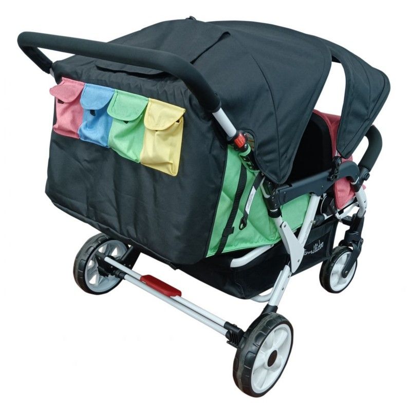 Poussette 4 Places Familidoo City H4E Multicolor - familidoo