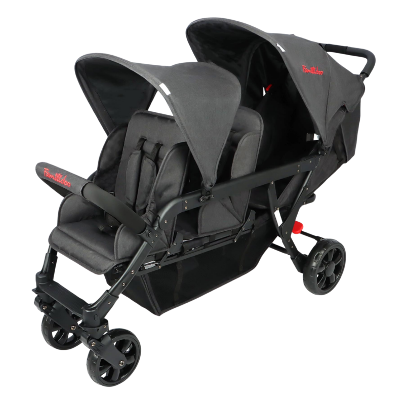 Poussette 3 Places Familidoo H3E + Ergondrive Black - familidoo