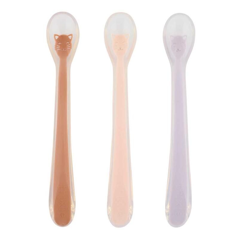 Cuillères d'alimentation pour bébé X3 Mme Cat Rose - trixie