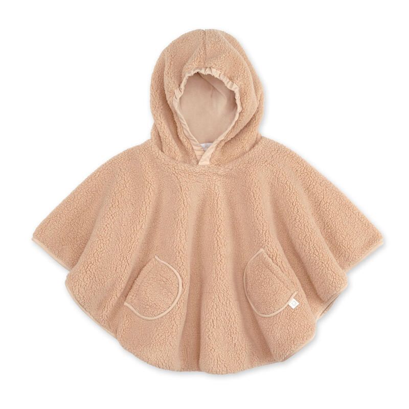 Poncho de voyage Teddy + Pady jersey  9-36m Natural - bemini