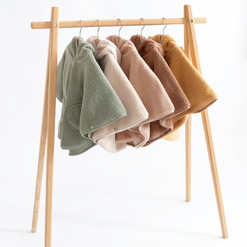 Poncho de voyage Teddy + Pady jersey  9-36m Natural - bemini