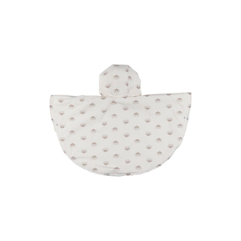 Poncho imperméable doublure Groloudoux perle 6-12M - Rose - noukie 's