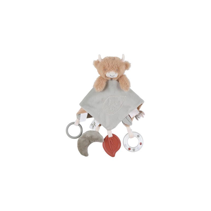 Doudou d’activités Fluffy vache – Beige - noukie 's