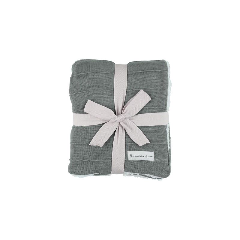 Couverture en coton bio 75x100 cm - Kaki - noukie 's