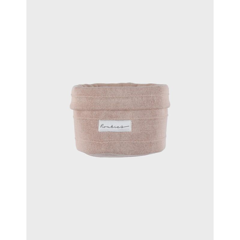 Trousse de toilette Beauty case en tricot de coton bio - Rose - noukie 's