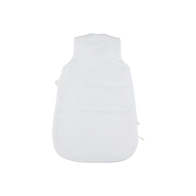 Gigoteuse veloudoux Vintage Flowers Fleurs Dantan 70cm Blanc Rose - noukie 's