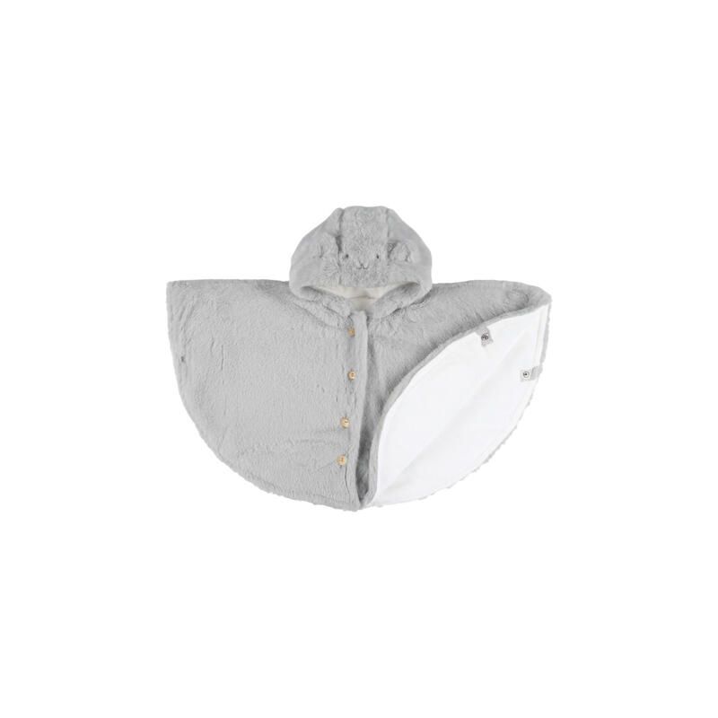 Poncho groloudoux M&M 2026 18-36m Gris - noukie 's