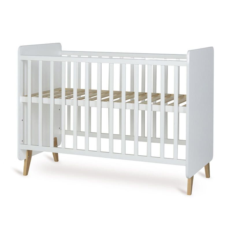 Lit bébé 60x120cm évolutif en 90x200cm Loft Blanc - quax