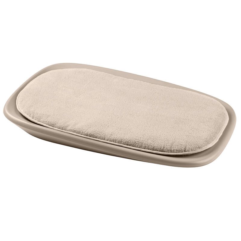Coussin en éponge extra confort pour matelas à langer Taupe - nattou
