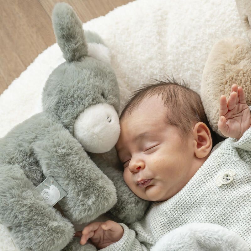Peluche âne Loulou 30cm Vert Foncé - nattou