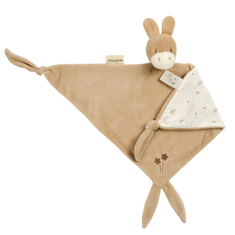 Maxi doudou âne Loulou 60x40cm Caramel Clair - nattou