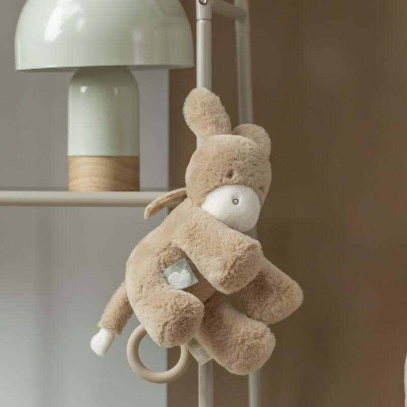 Peluche musicale âne Loulou 30cm Caramel Clair - nattou