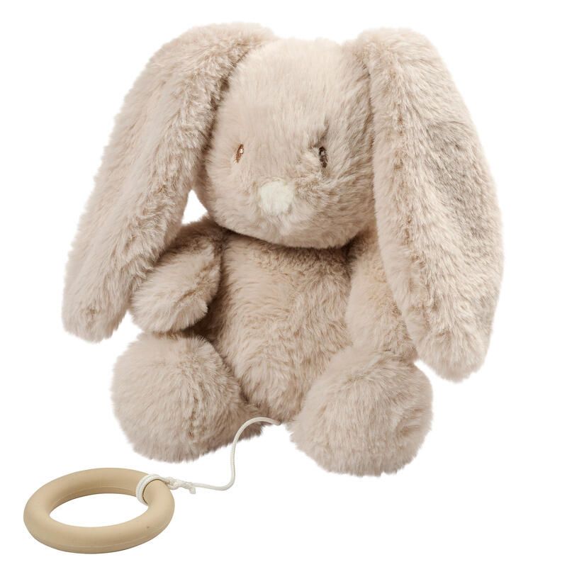 Peluche musicale lapin Loulou 30cm Sable - nattou