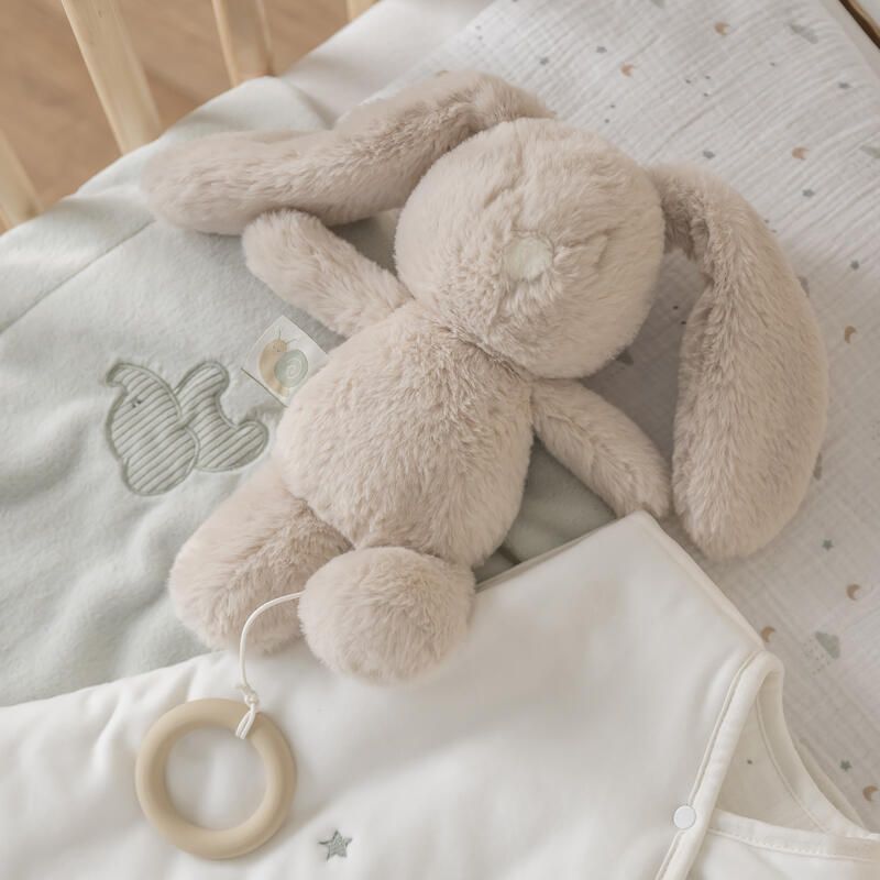 Peluche musicale lapin Loulou 30cm Sable - nattou