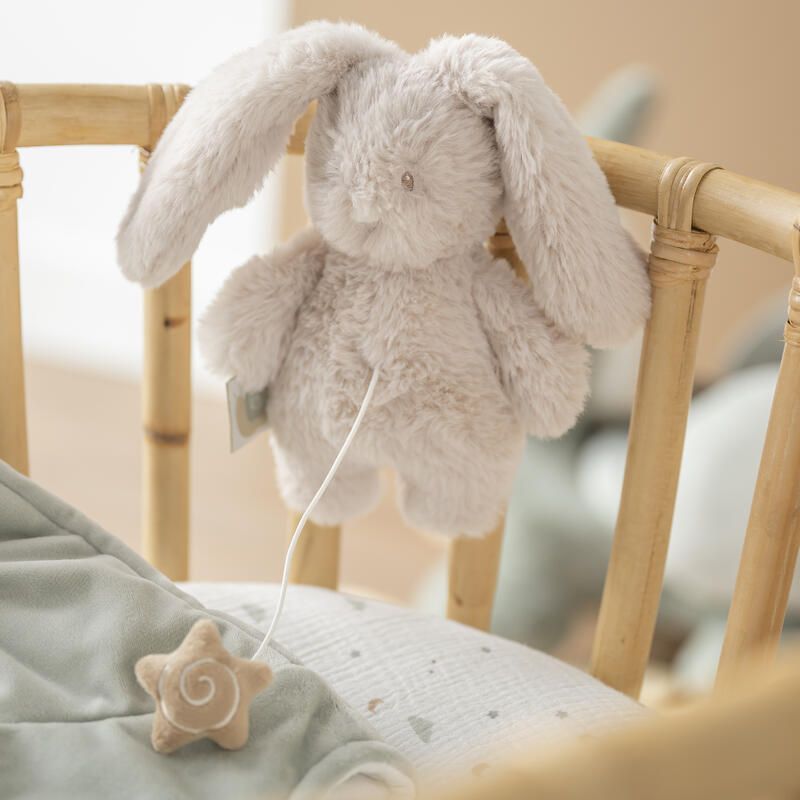 Mini musical lapin Loulou 20cm Sable - nattou